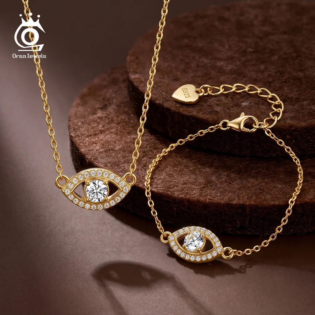 Evil Eye Bracelet - ORSA JEWELS Bracelet en Argent Sterling