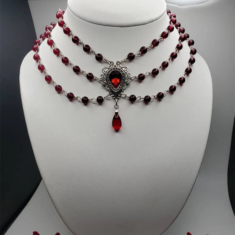 Women'S Victorian Accessories - Collier victorien perlé 2023 femme romantique
