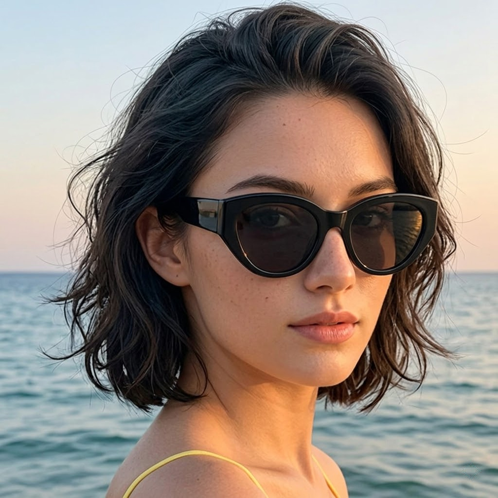 Women Accessories Brands - Lunettes de soleil polarisées classiques œil-de-chat