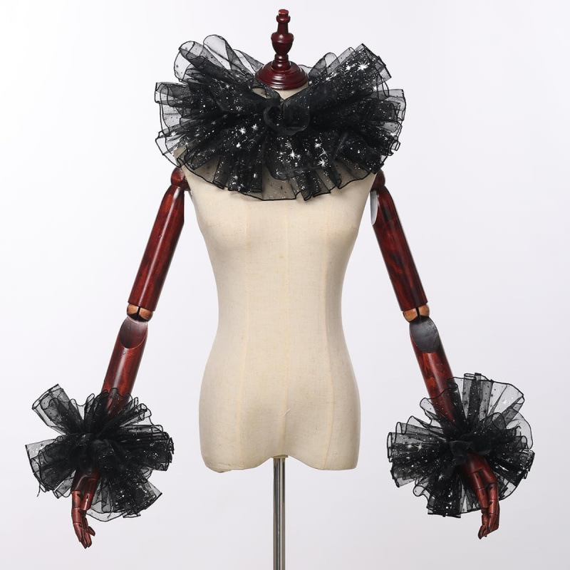 Women'S Victorian Accessories - Bouffon col à volants col à