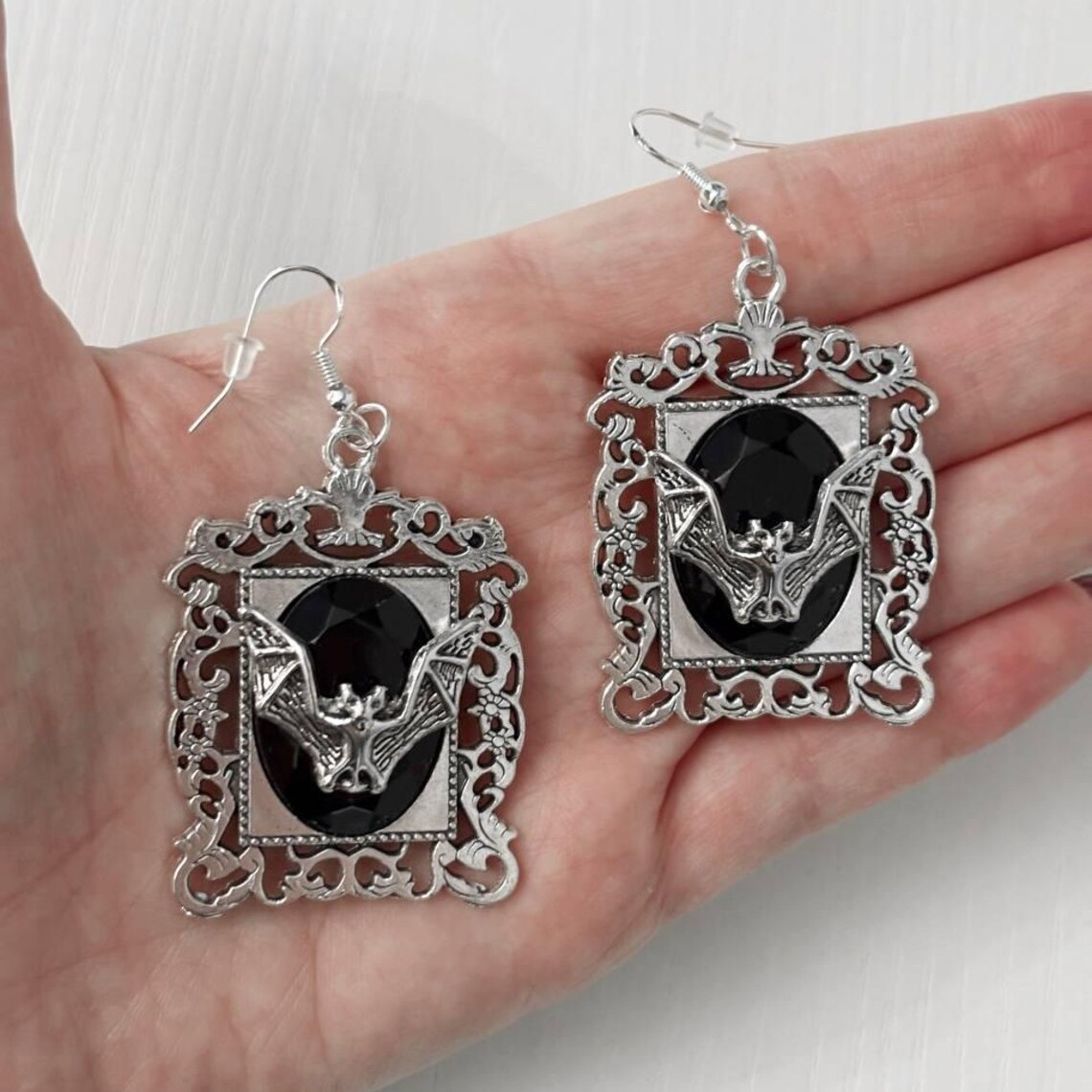 Women'S Victorian Accessories - Boucles d'oreilles chauve-souris vampire, bijoux gothiques,