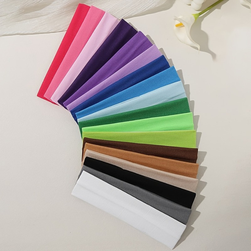 Women'S Yoga Accessories - 10 pièces Bandeaux élastiques pour cheveux,