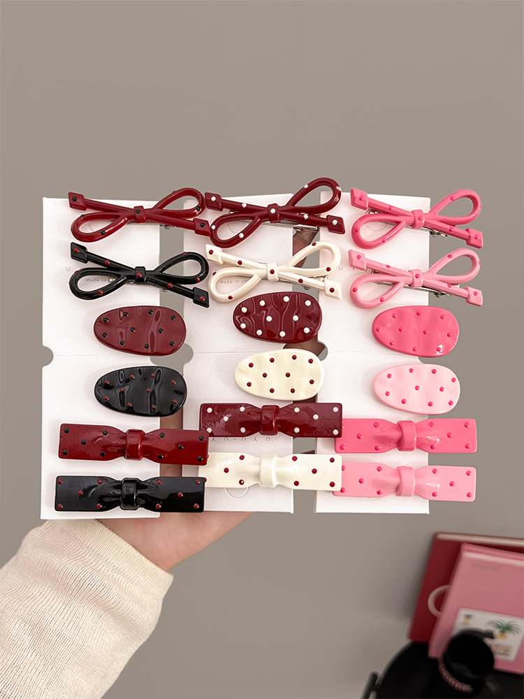 Women Accessories On Sale - Pince à cheveux à pois élégante