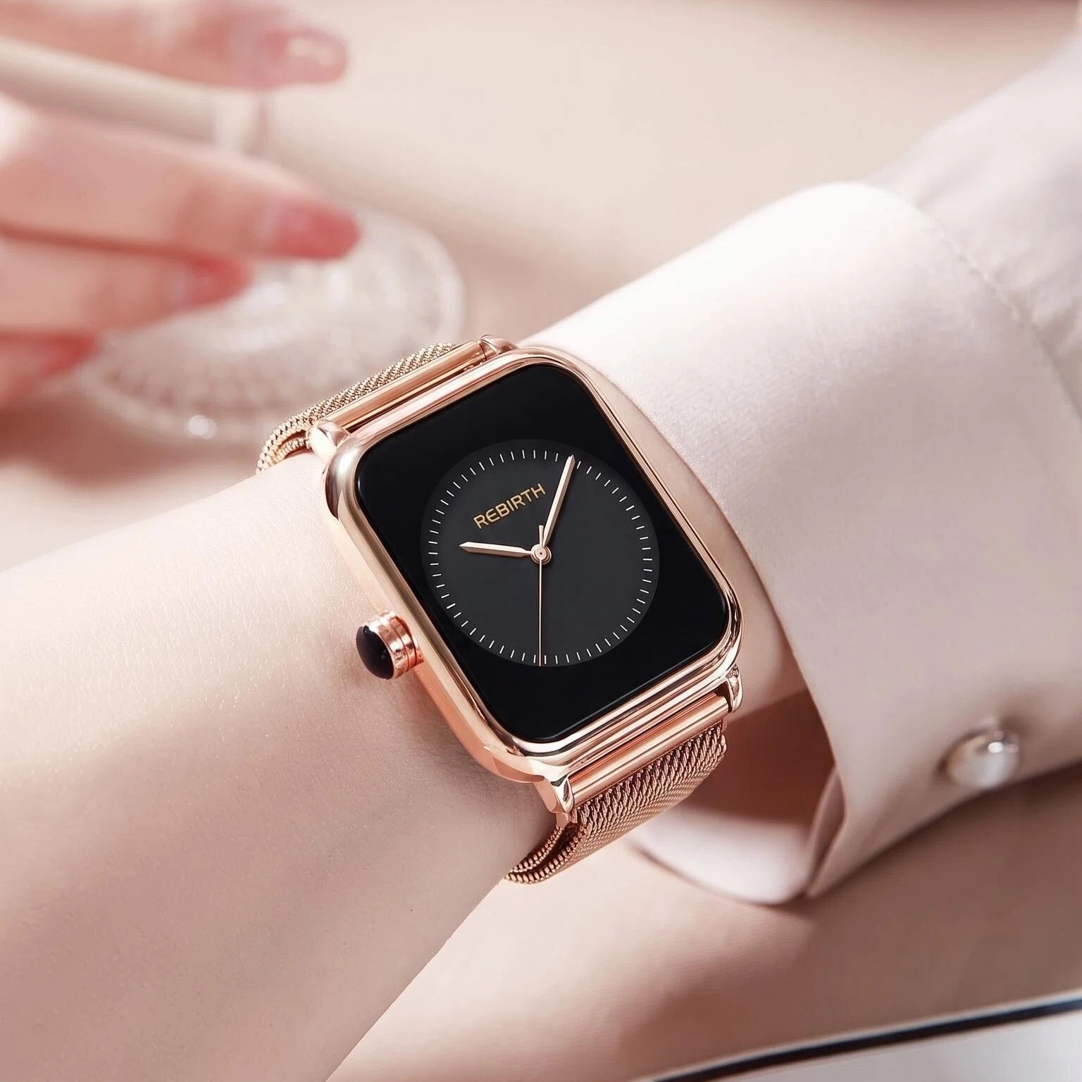 Montre carrée de luxe légère p - Wrap Ring Gold avis et prix