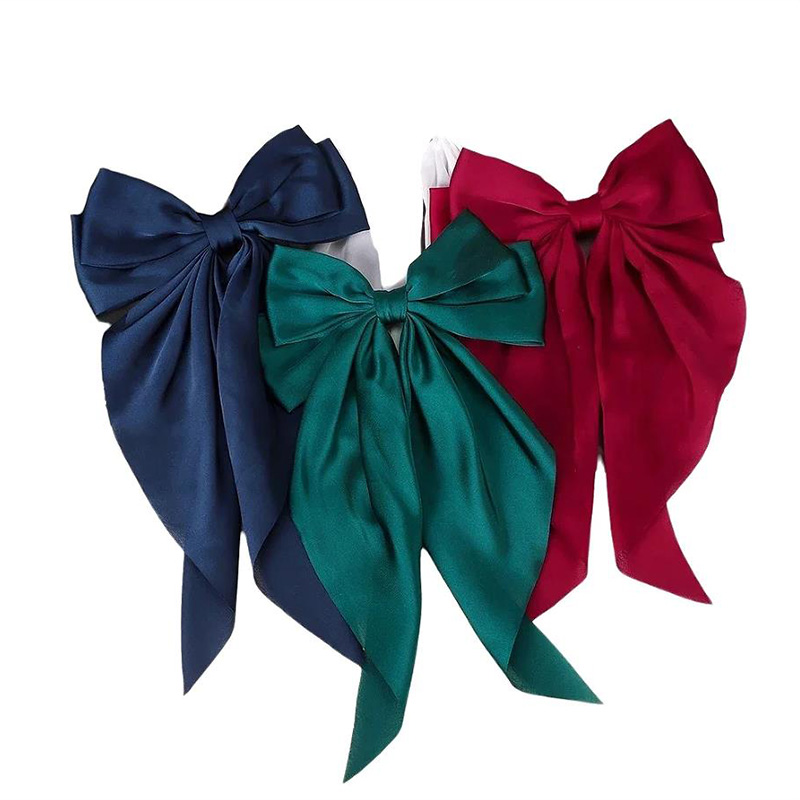 Grande pince à cheveux en sati - Women Accessories On Sale avis et prix