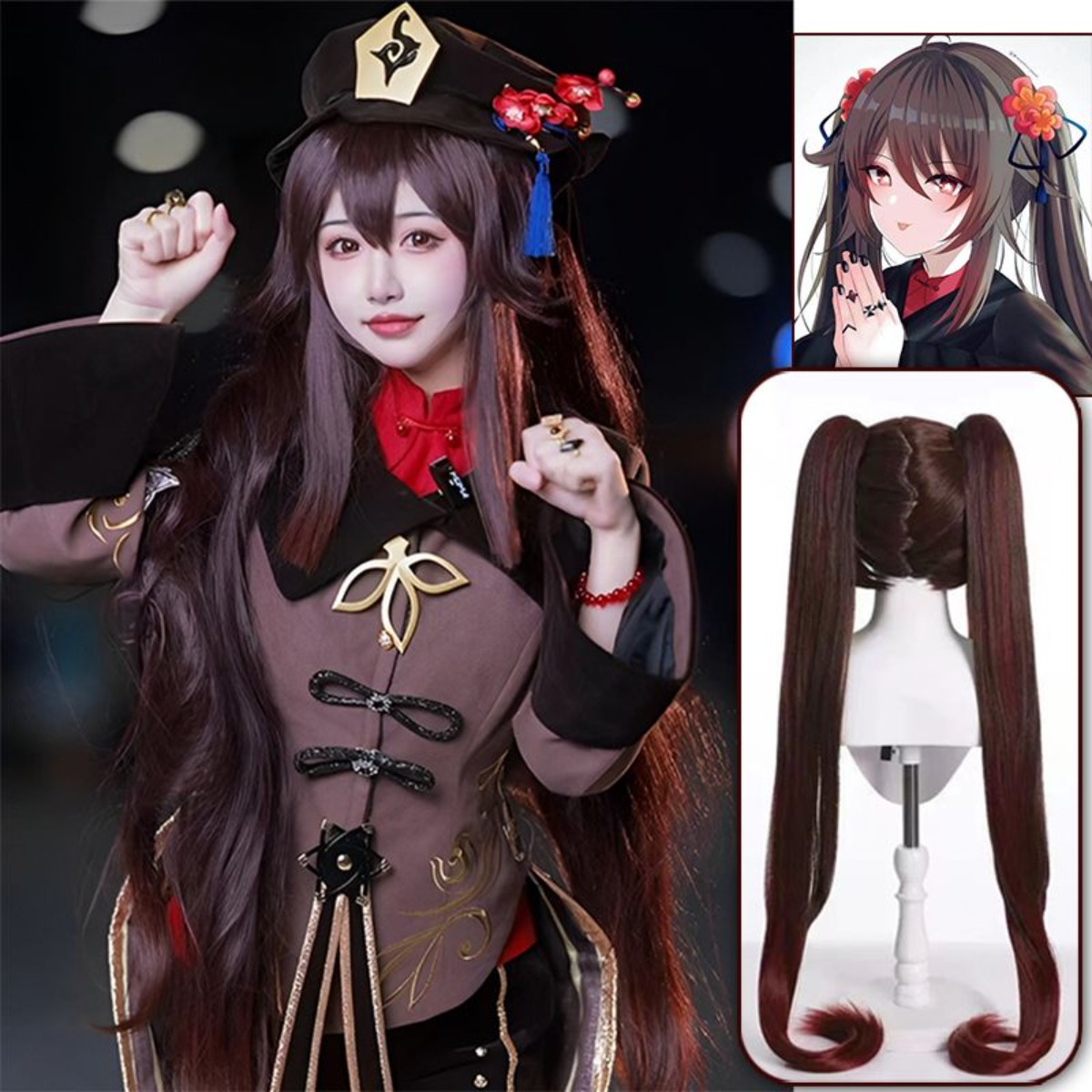 Genshin Impact Hu Tao Cosplay  - Women Accessories On Sale avis et prix