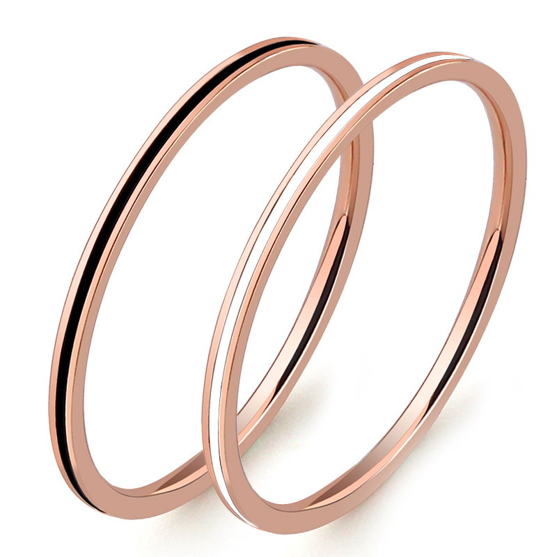 Bague fine en titane et acier  - Wrap Ring Gold avis et prix
